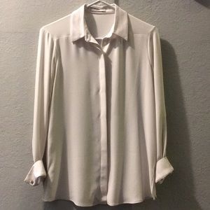 Mm LaFleur size 0 cream Lagarde blouse